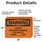 Signmission Danger Overhead Powerline Max Vehicle Height OSHA Warning Sign, Vinyl Decal, 18in W x 12in L, 2PK OS-2PACK-WS-D-1218-L-12036 - alternate 3